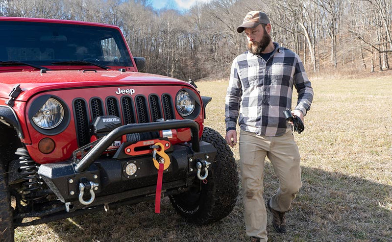 Load image into Gallery viewer, Stealth 13,500lb 12v Electric Winch - Synthetic Rope
