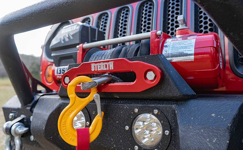 Load image into Gallery viewer, Stealth 13,500lb 12v Electric Winch - Synthetic Rope
