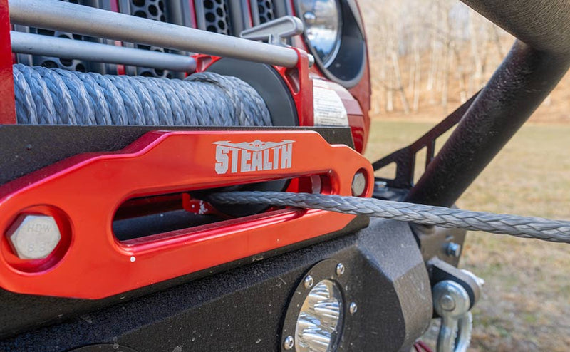 Load image into Gallery viewer, Stealth 13,500lb 12v Electric Winch - Synthetic Rope
