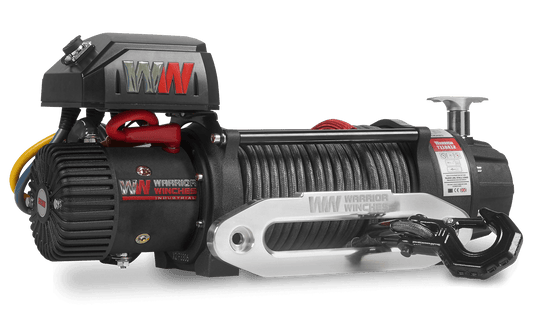 T1000 14,500lb Severe Duty 12v Electric Winch - Synthetic Rope