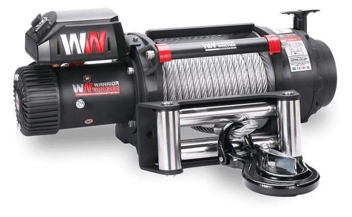 T1000 20,000lb Severe Duty 12v Electric Winch - Steel Rope