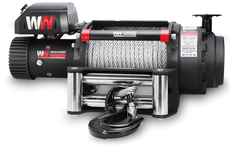 Load image into Gallery viewer, T1000 20,000lb Severe Duty 12v Electric Winch - Steel Rope
