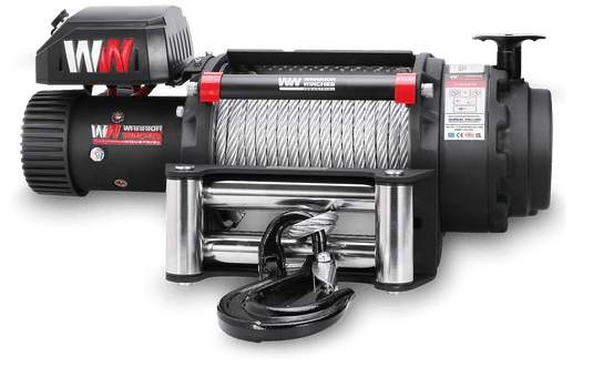 T1000 20,000lb Severe Duty 12v Electric Winch - Steel Rope