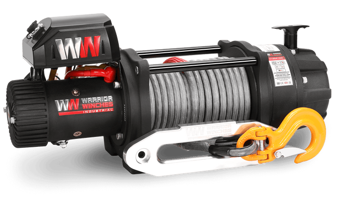 T1000 22,000lb Severe Duty 12v Electric Winch - Synthetic Rope