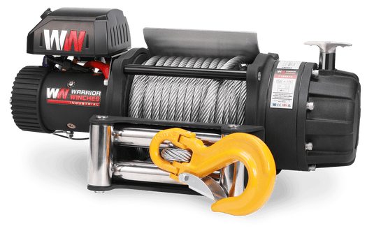 T1000 22,000lb Severe Duty 12v Electric Winch - Steel Rope