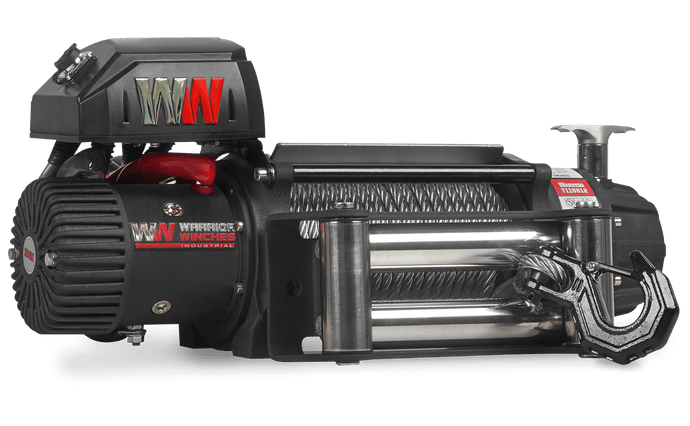 T1000 12,500lb Severe Duty 12v Electric Winch - Steel Rope
