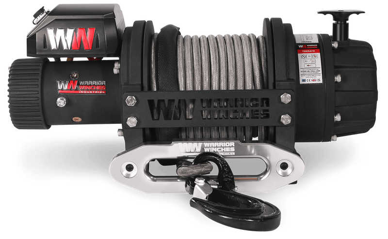 Load image into Gallery viewer, T1000 25,000lb Severe Duty 12v Electric Winch - Synthetic Rope
