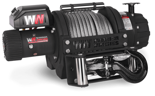 T1000 25,000lb Severe Duty 12v Electric Winch - Steel Rope