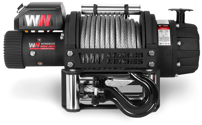 Load image into Gallery viewer, T1000 25,000lb Severe Duty 12v Electric Winch - Steel Rope
