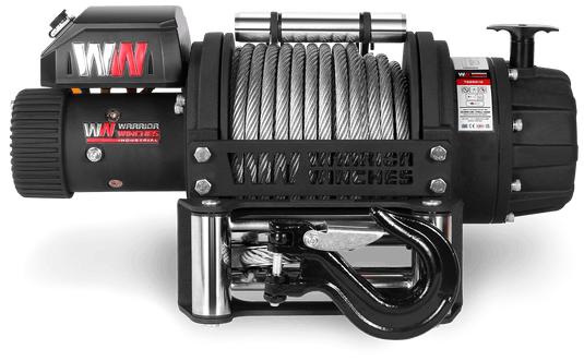 T1000 25,000lb Severe Duty 12v Electric Winch - Steel Rope