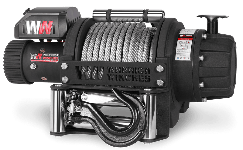 Load image into Gallery viewer, T1000 25,000lb Severe Duty 12v Electric Winch - Steel Rope
