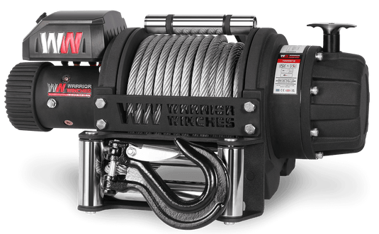 T1000 25,000lb Severe Duty 12v Electric Winch - Steel Rope