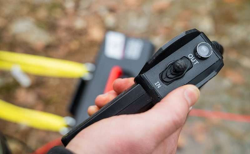 Load image into Gallery viewer, Trojan 4,000lb 12v Portable Utility Winch - Synthetic Rope
