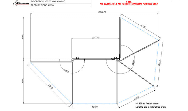 Load image into Gallery viewer, The Bush Company 270 XT™ Max Awning Mk2
