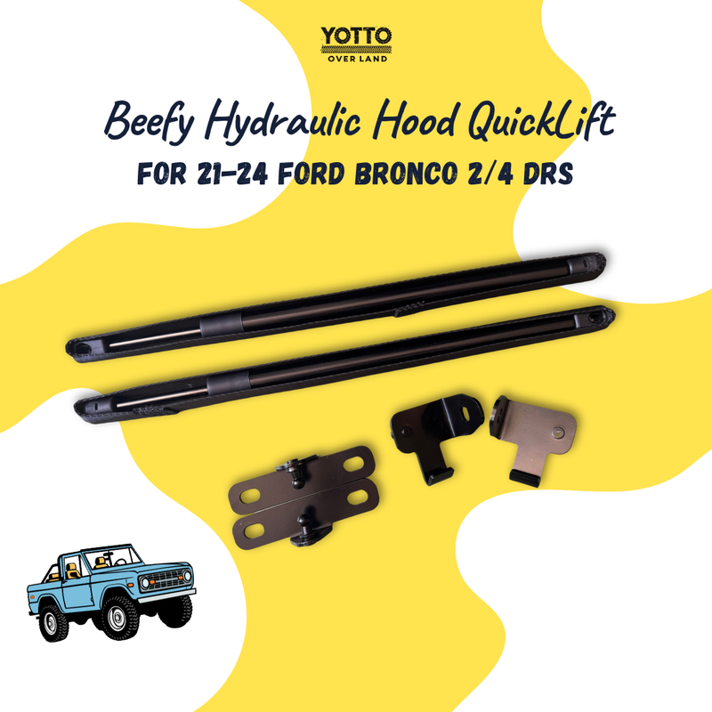 Load image into Gallery viewer, Beefy Hydraulic Hood QuickLift for 21-24 Ford Bronco 2/4 Doors
