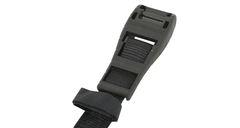 Load image into Gallery viewer, Rhino-Rack Rapid Tie Down Straps w/Buckle Protector - 3.5m/11.5ft - Pair - Black
