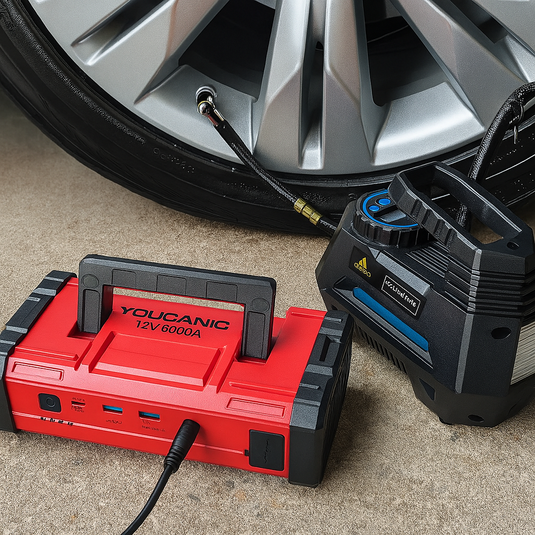 YOUCANIC Pro 6000A Jump Starter - Powerful Car Battery Booster, Power Bank, & Smart Safety Features