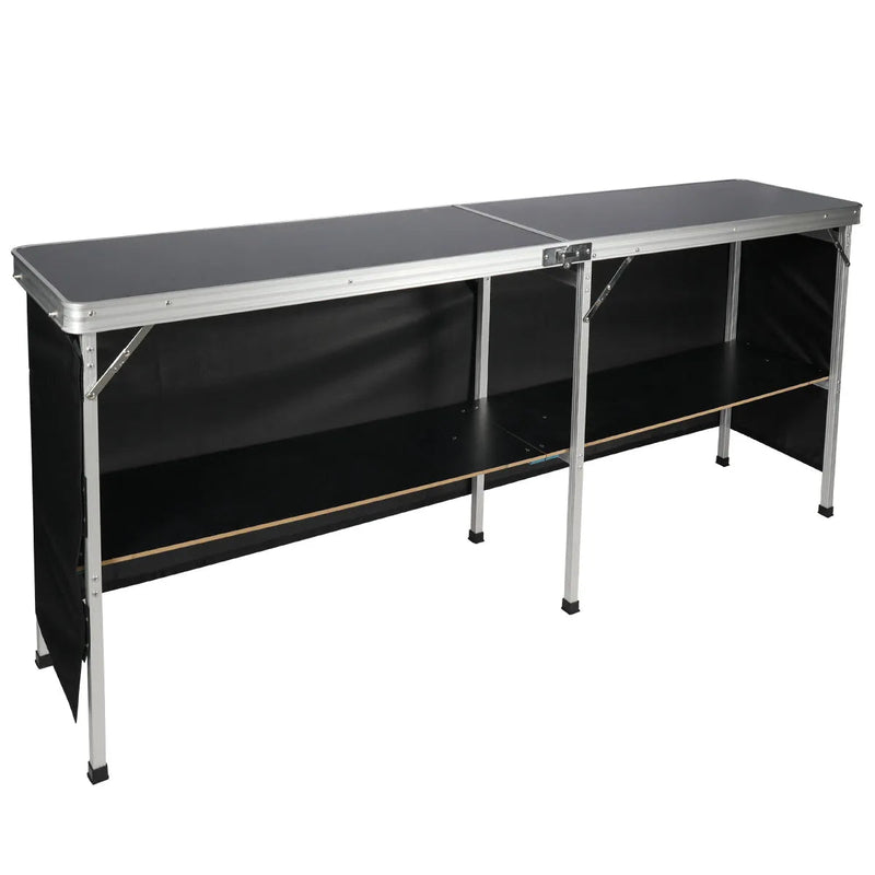 Load image into Gallery viewer, Portable Bar Table for Events  with Double Layer
