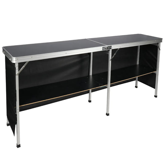 Portable Bar Table for Events  with Double Layer