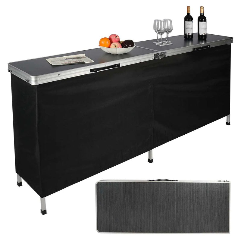 Load image into Gallery viewer, Portable Bar Table for Events  with Double Layer
