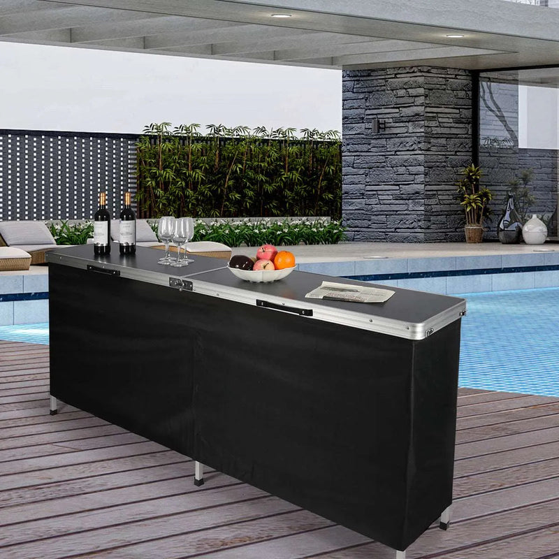 Load image into Gallery viewer, Portable Bar Table for Events  with Double Layer
