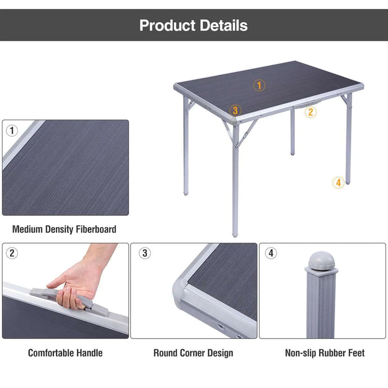 Load image into Gallery viewer, Aluminum Folding Camping Table with Collapsible Legs
