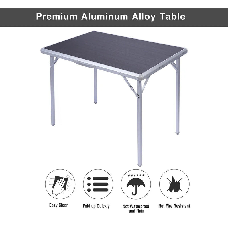 Load image into Gallery viewer, Aluminum Folding Camping Table with Collapsible Legs
