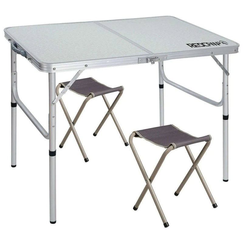 Load image into Gallery viewer, Aluminum Folding Table with Mesh Storage Organizer
