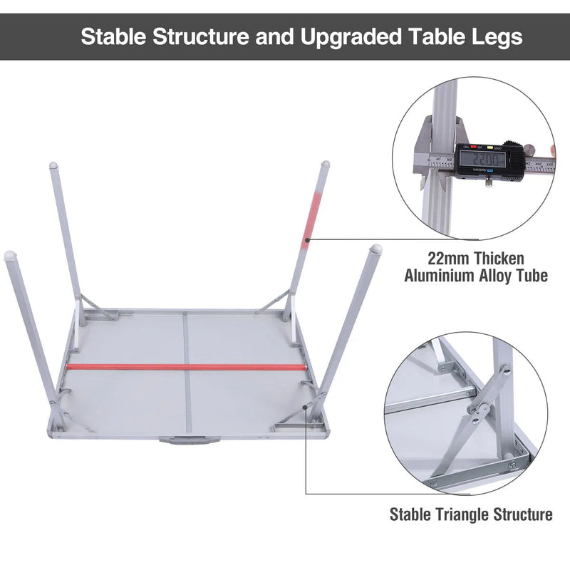 Load image into Gallery viewer, Aluminum Folding Camping Table with Collapsible Legs

