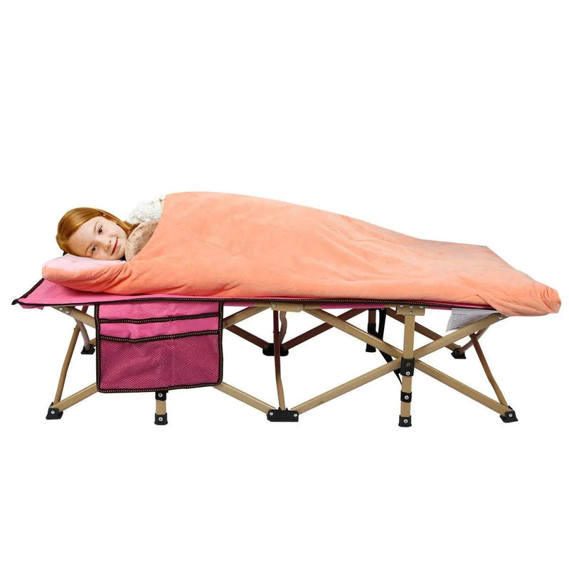 Load image into Gallery viewer, Folding Kids Cot for Sleeping,Blue Pink Navy
