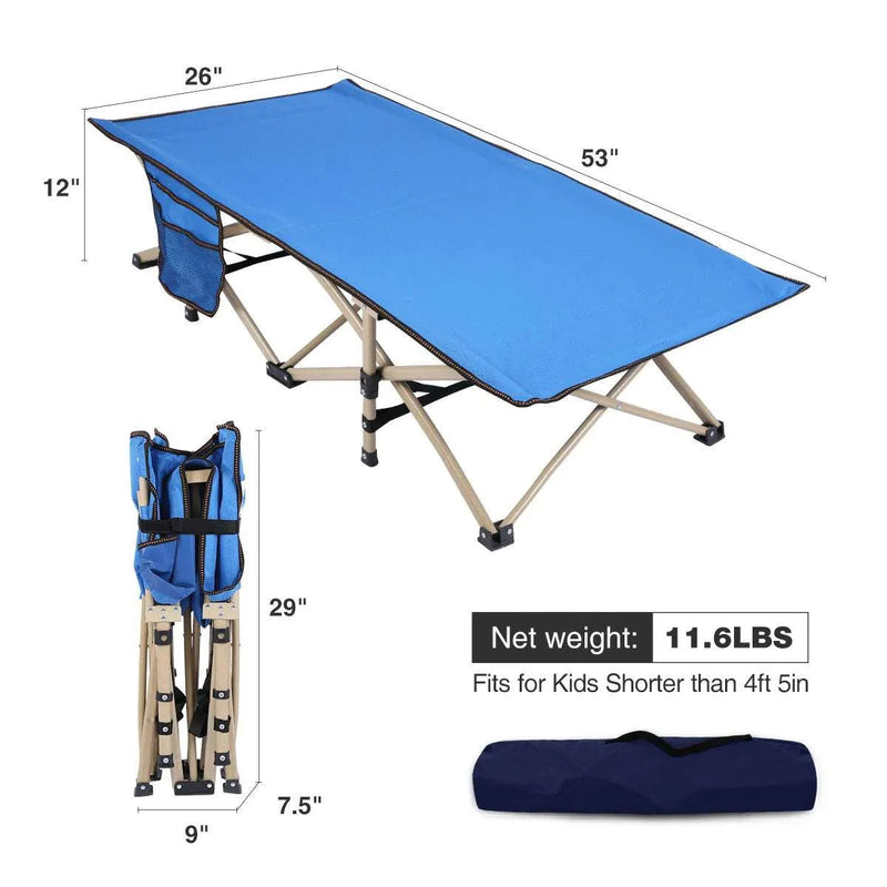 Load image into Gallery viewer, Folding Kids Cot for Sleeping,Blue Pink Navy
