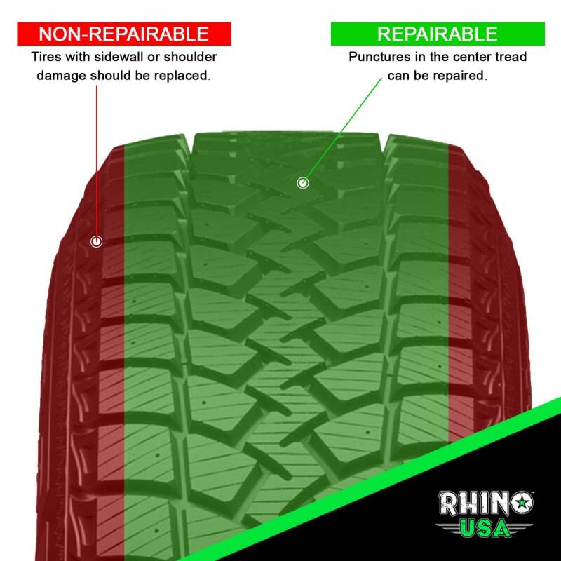 Load image into Gallery viewer, Rhino USA 14-Piece Compact Tire Repair Plug Kit
