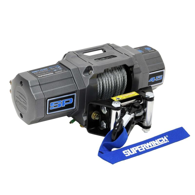 Load image into Gallery viewer, Superwinch 4500 LBS 12V DC 15/64in x 40ft Steel Rope Roller Fairlead SP 45 Winch
