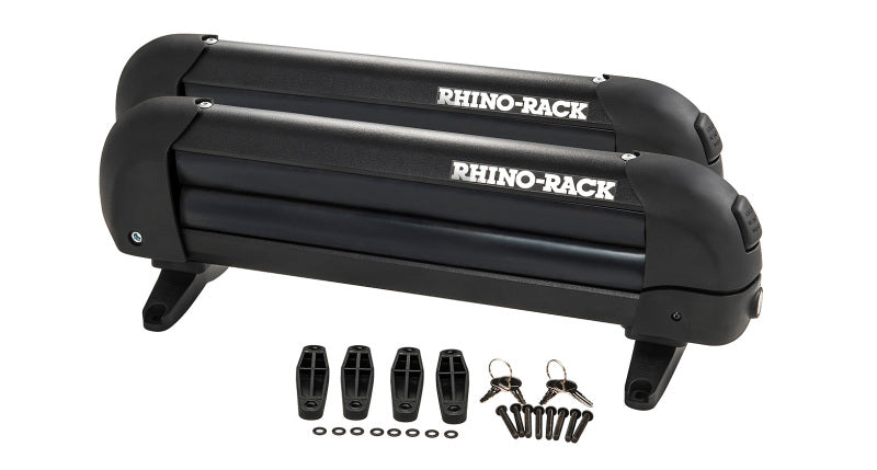 Load image into Gallery viewer, Rhino-Rack Universal Ski/Snowboard Carrier - Fits 3 Pairs of Skis or 2 Snowboards - Black
