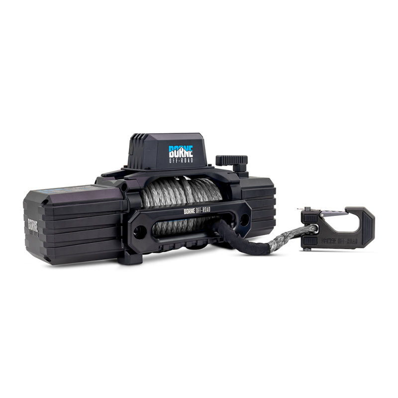 Load image into Gallery viewer, Borne Off-Road 12K Winch - Grey Synthetic Rope
