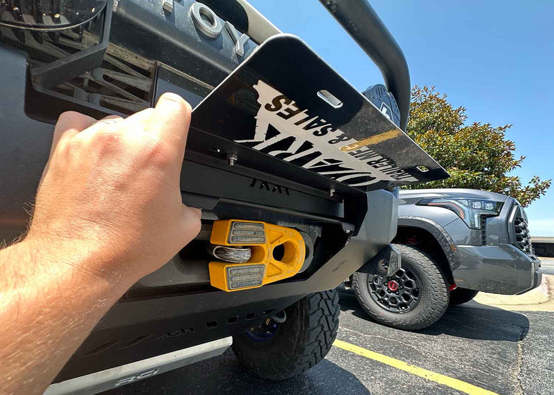 Load image into Gallery viewer, Flip Up Front License Plate Holder - Hawse Fairlead
