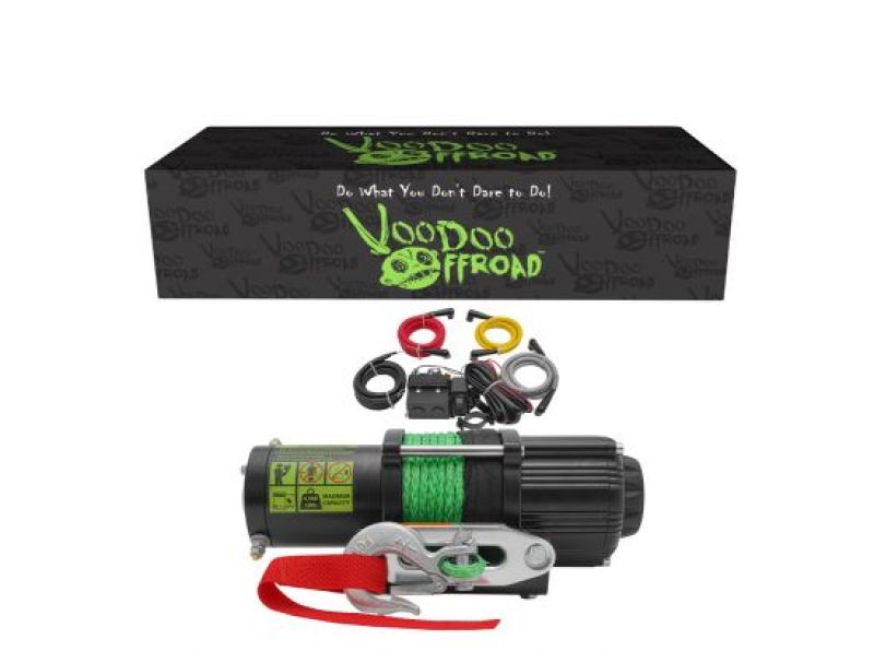 Load image into Gallery viewer, Voodoo Offroad Summoner 4500lb UTV Winch w/ 50ft Synthetic Rope
