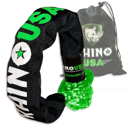 Rhino USA Synthetic Soft Shackle Green