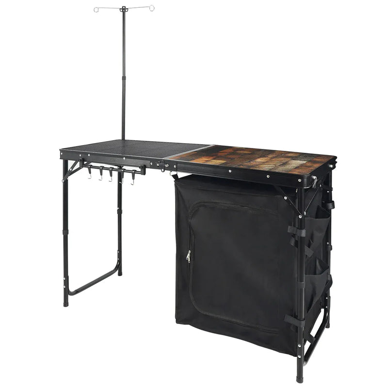 Load image into Gallery viewer, Portable Camping Kitchen Table with Storage Organizer for Outdoor
