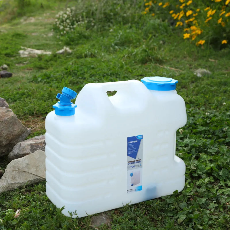 Load image into Gallery viewer, Portable Camping Water Container with Spigot and Wheels
