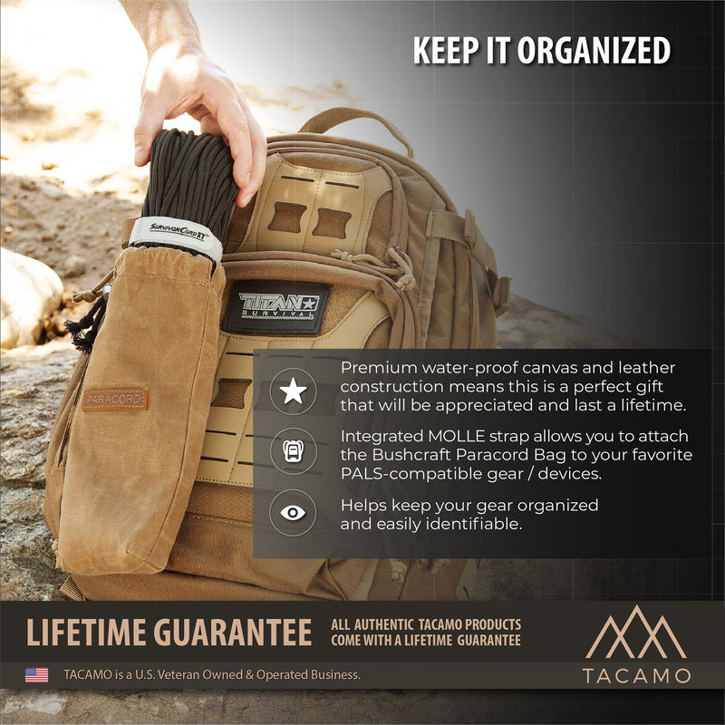 Load image into Gallery viewer, Canvas Bushcraft Bag for Paracord
