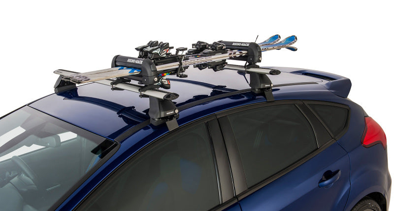 Load image into Gallery viewer, Rhino-Rack Universal Ski Carrier - Fits 2 Pairs of Skis - Black
