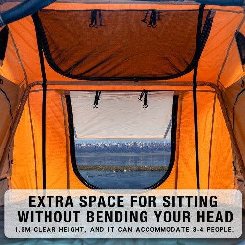 Load image into Gallery viewer, The Rooftop Tent Is Made Of 280TC 2000 Waterproof Lattice Cloth And Can Be Used As A Camping Essentials A Mobile Home
