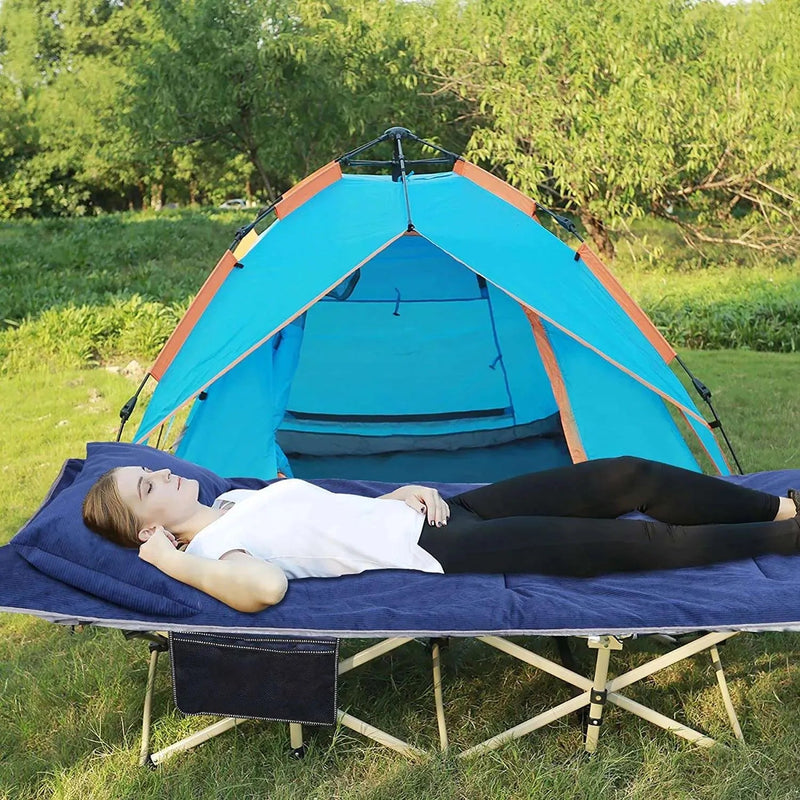 Load image into Gallery viewer, Portable Folding Sleeping Cot Mattress Pads for Camping,Gray Blue Black Brown
