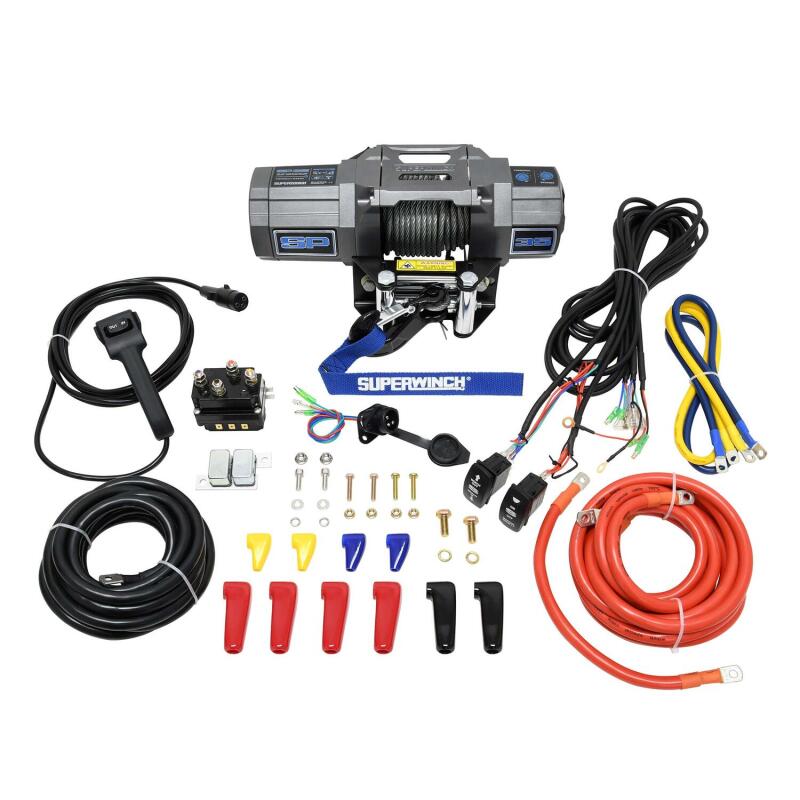 Load image into Gallery viewer, Superwinch 3500 LBS 12V DC 7/32in x 40ft Steel Rope Roller Fairlead SP 35 Winch
