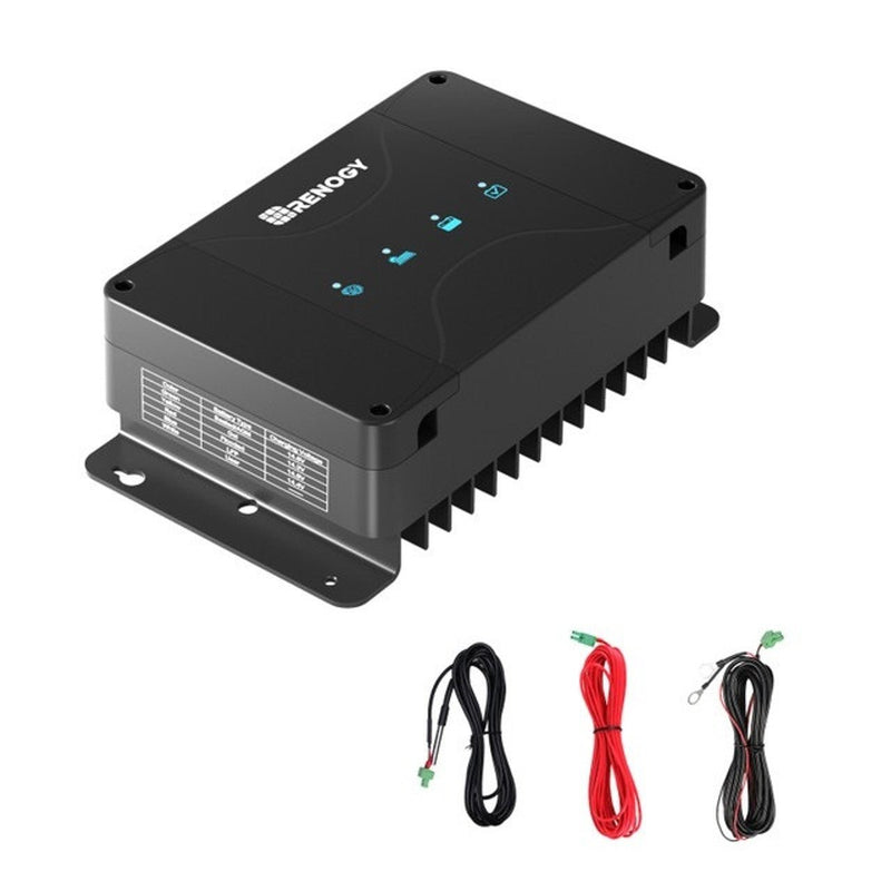 Load image into Gallery viewer, DCC30S 12V 30A Dual Input DC-DC On-Board Battery Charger with MPPT &amp; Bluetooth Module
