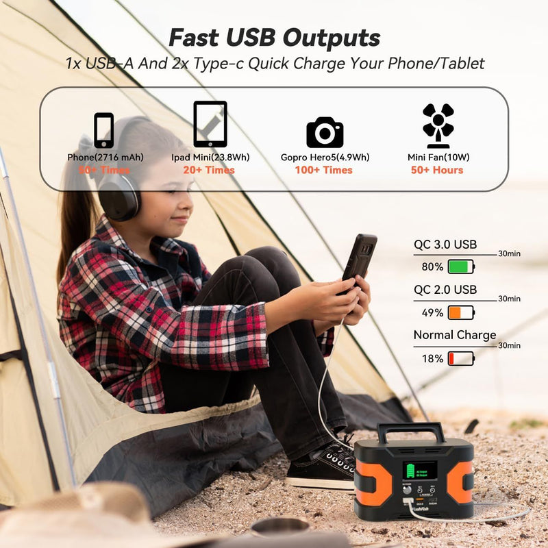 Load image into Gallery viewer, Portable Power Station 200W CPAP Backup Battery for Camping Emergency
