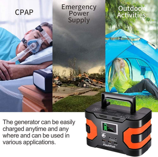 Portable Power Station 200W CPAP Backup Battery for Camping Emergency