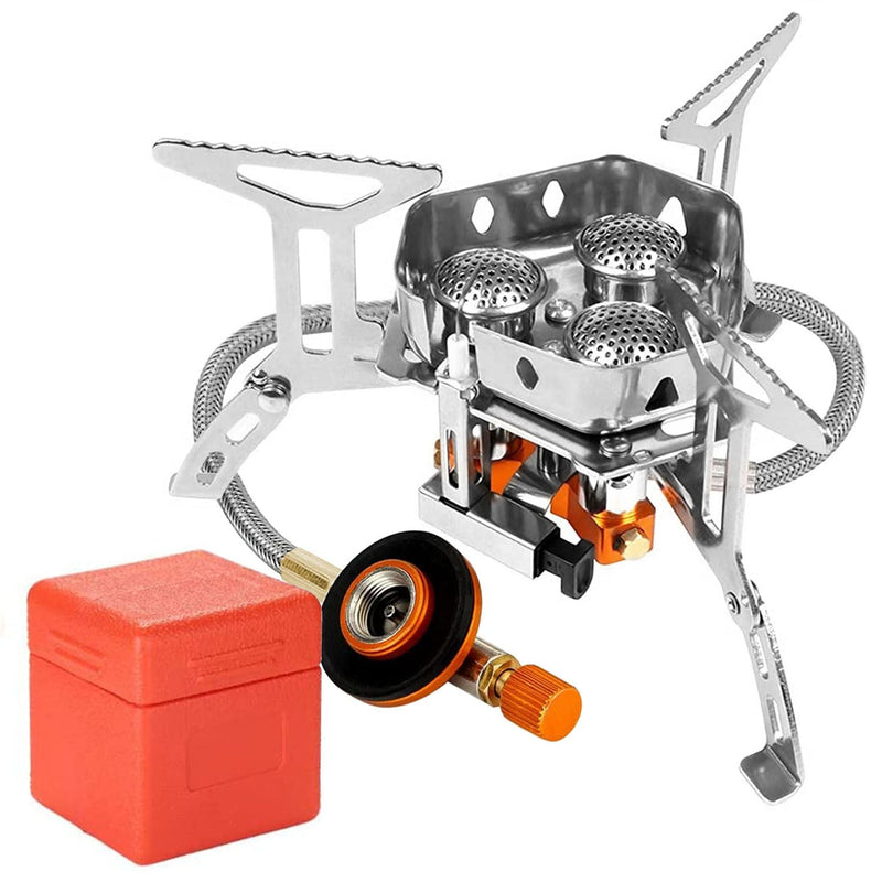 Load image into Gallery viewer, Portable 4000W Foldable Camping Stove with Ignition &amp; Carry Case
