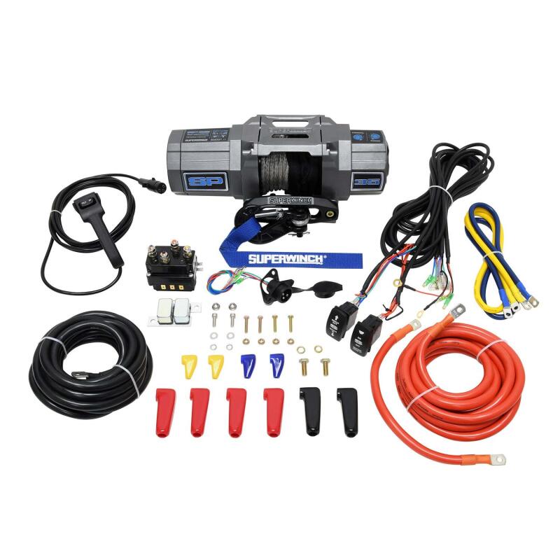 Load image into Gallery viewer, Superwinch 3500 LBS 12V DC 7/32in x 40ft Synthetic Rope Hawse Fairlead SP 35SR Winch
